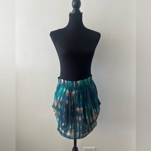 Elegant Teal and Orange Women's Skirt